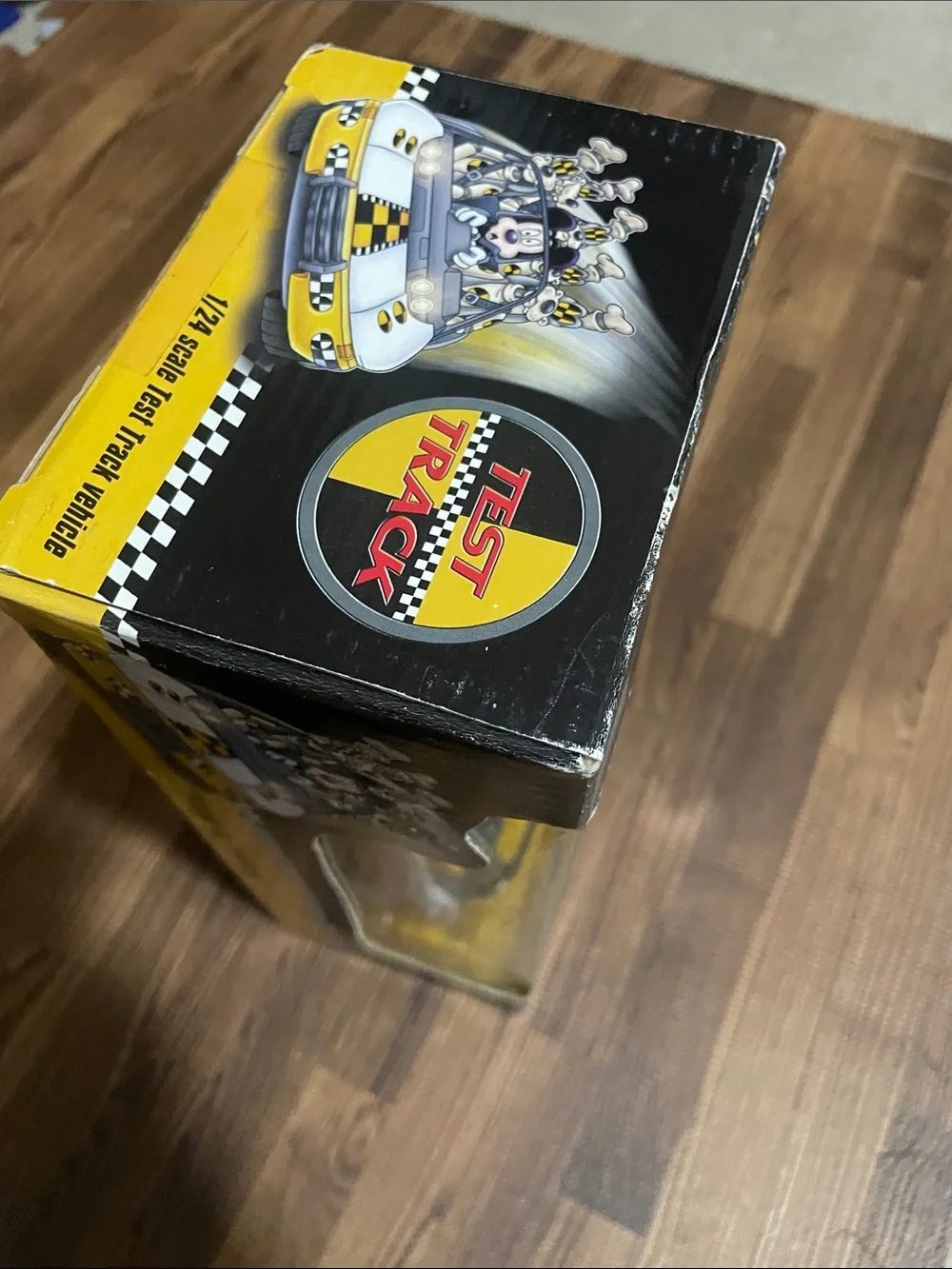 Disney Test Track White and Yellow 1/24 Toy Model Car